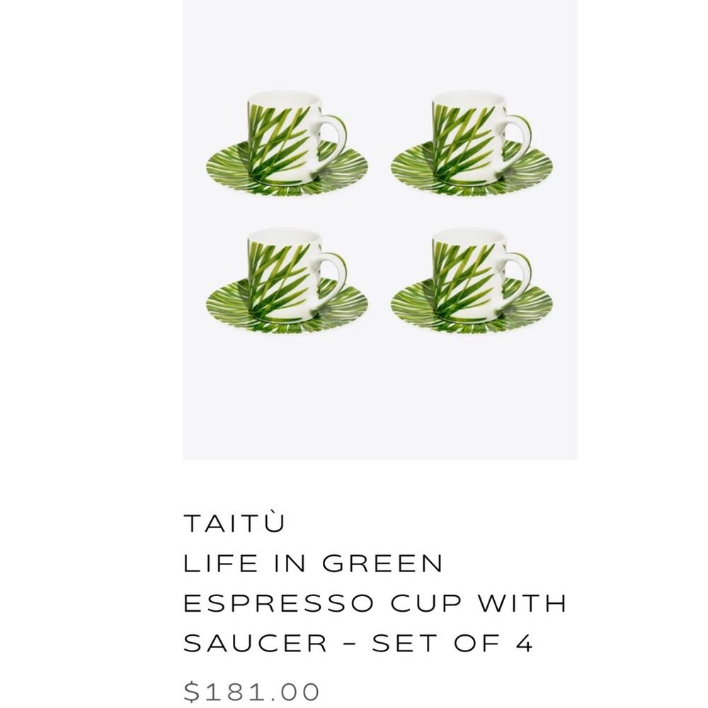 RARE NWT Coffee/Tea for 2 Service by Emilio Bergamin for Taitù, Italy, 1990s - Picture 13 of 14